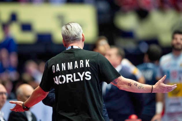 European Men s Handball Championship Denmark Spain Denmark s national coach Nikolaj Jacobsen reacts during the men s handball match between Denmark and Spain in EHF Euro 2026 group B at Jyske Bank Boxen in Herning, Saturday, January 24, 2026 Photo Bo Amstrup Ritzau Scanpix , Herning Denmark Mors  Copyright: BoxAmrstrupx xRitzauxScanpix BoxAmstrupx spdk20260124-201034-L