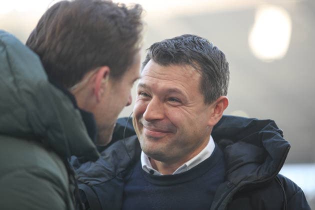 Benjamin Weber Hertha BSC, Sports Director in TV interview before the match, Karlsruher SC vs Hertha BSC, 2 Bundesliga, Matchday 19, 2025 2026, 24 01 2026, DFL REGULATIONS PROHIBIT ANY USE OF PHOTOGRAPHS AS IMAGE SEQUENCES AND OR QUASI VIDEO, Karlsruher SC vs Hertha BSC, 2 Bundesliga, Matchday 19, 2025 2026, 24 01 2026 Karlsruhe Copyright: xEibner-Pressefoto JanxPrihodax EP_JPA