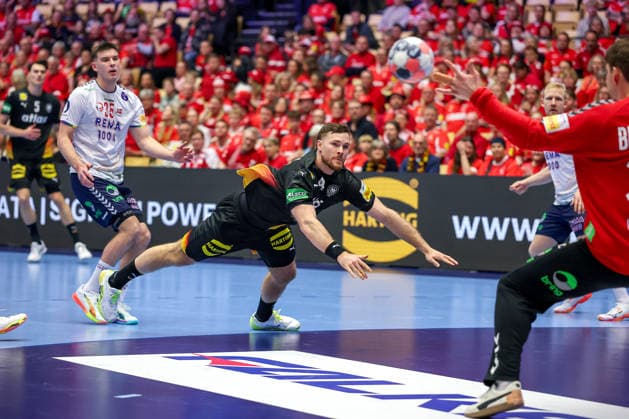 24 01 2026, Handball, Men s EHF EURO 2026, Germany Norway, Jyske Bank Boxen in Herning, Denmark, Main Round xxxxxxxxxxxxxxx Denmark