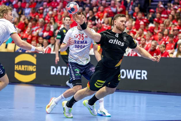 24 01 2026, Handball, Men s EHF EURO 2026, Germany Norway, Jyske Bank Boxen in Herning, Denmark, Main Round xxxxxxxxxxxxxxx Denmark