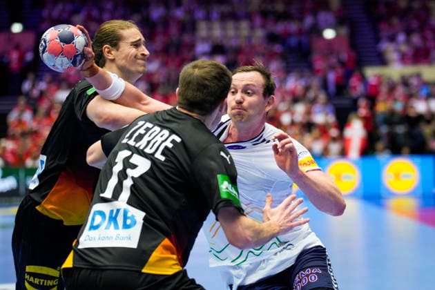 Handball European Championship 2026 Germany Norway Herning, Denmark 20260124 Sander Sagosen during the European Championship handball match between Germany and Norway at Boxen arena in Herning Photo Stian Lysberg Solum NTB Herning Denmark EDITORIAL USE ONLY RESTRICTED USE FOR BETTING COMPANIES  Copyright: xStianxLysbergxSolumx xNTBx