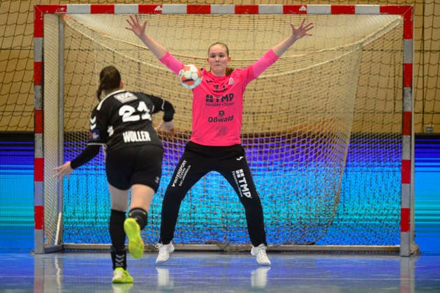 Fie, Woller left wing, CS Minaur Baia Mare, 21 , Laura, Kuske TW, Thueringer HC, 11 in 7m GER, Thuringia, Thueringer HC vs CS Minaur Baia Mare, EHF European League Women, Group Phase, Season 2025 2026, Sunday, 24 01 2026, 20 00 hrs GER, Thuringia, Thueringer HC vs CS Minaur Baia Mare, EHF European League Women, Group Phase, Season 2025 2026, Sunday, 24 01 2026, 20 00 hrs Bad Langensalza Copyright: xEibner-Pressefoto MartinxHerbstx EP_MHT