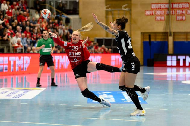 Johanna, Reichert Rueckraum Links, Thueringer HC, 29 , Jessica, Quintino Ribeiro Rechtsaussen, CS Minaur Baia Mare, 10 GER, Thuringia, Thueringer HC vs CS Minaur Baia Mare, EHF European League Women, Group Phase, Season 2025 2026, Sunday, 24 01 2026, 20 00 GER, Thuringia, Thueringer HC vs CS Minaur Baia Mare, EHF European League Women, Group Phase, Season 2025 2026, Sunday, 24 01 2026, 20 00 Bad Langensalza Copyright: xEibner-Pressefoto MartinxHerbstx EP_MHT