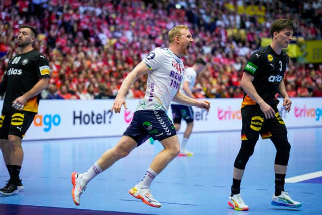 Handball European Championship 2026 Germany Norway Herning, Denmark 20260124 Kevin Gulliksen during the European Championship handball match between Germany and Norway at the Boxen arena in Herning Photo Stian Lysberg Solum NTB Herning Denmark EDITORIAL USE ONLY RESTRICTED USE FOR BETTING COMPANIES  Copyright: xStianxLysbergxSolumx xNTBx