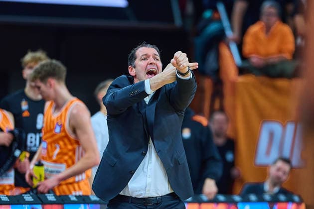 Ty Harrelson ratiopharm ulm, Head Coach gestures GER, ratiopharm ulm vs MLP Academics Heidelberg, Basketball, Matchday 17, EasyCredit Bundesliga, Season 2025 2026, 24 01 2026 GER, ratiopharm ulm vs MLP Academics Heidelberg, Basketball, Matchday 17, EasyCredit Bundesliga, Season 2025 2026, 24 01 2026 New Ulm Copyright: xEibner-Pressefoto GeraldxOelze-dexStoppanyx EP_ODS