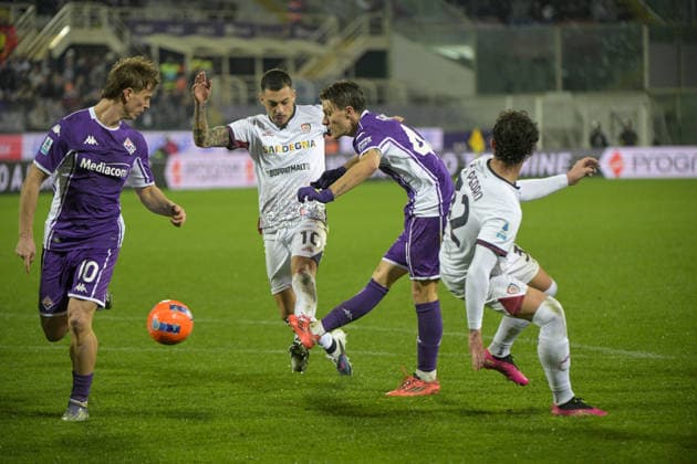 NICOLO FAGIOLI during ACF Fiorentina vs Cagliari Calcio, Italian soccer Serie A match in Florence, Italy, January 24 2026  Copyright: xJacopoxCane IPAxSportx xipa-agency.netx xx IPA_70512354 IPA_Agency_IPA70512354