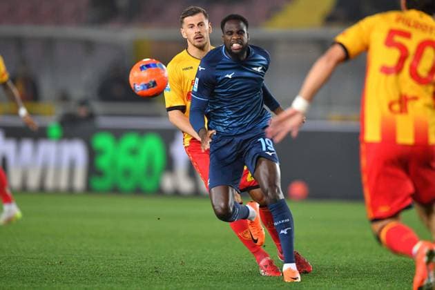 Lecce s Defensive midfielder Ylber Ramadani (20 US Lecce) and Lazio s Striker Boulaye Dia (19 SS Lazio) in action during the Serie A Enilive soccer matchday 22 between US Lecce and SS Lazio at the Via del Mare Stadium in Lecce, Italy, Saturday, January 24, 2026. (Credit Image: Giovanni Evangelista LaPresse)  Copyright: xGiovannixEvangelista LaPressex