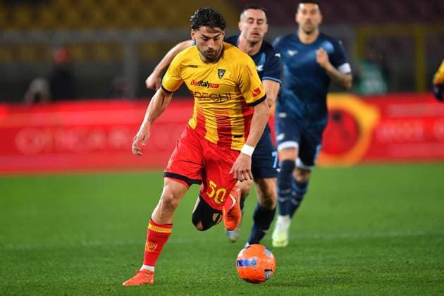 Lecce™s right wing Santiago Pierotti (50 US Lecce) in action during the Serie A Enilive soccer matchday 22 between US Lecce and SS Lazio at the Via del Mare Stadium in Lecce, Italy, Saturday, January 24, 2026. (Credit Image: Giovanni Evangelista LaPresse)  Copyright: xGiovannixEvangelista LaPressex