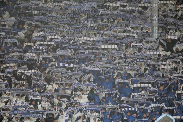Magdeburg, Sachsen-Anhalt, Deutschland, 24.01.2026: Avnet Arena: 19. Spieltag, Saison 2025 26, 2. Fußball-Bundesliga: 1. FC Magdeburg - Dynamo Dresden: Fans auf der Tribüne *** Magdeburg, Saxony-Anhalt, Germany, 24 01 2026 Avnet Arena 19 Matchday, Season 2025 26, 2 Soccer Bundesliga 1 FC Magdeburg Dynamo Dresden Fans in the stands Copyright: xdtsxNachrichtenagenturx dts_102900