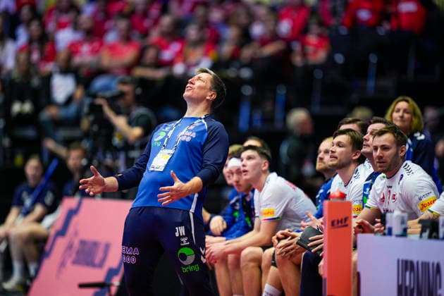 Handball European Championship 2026 Germany Norway Herning, Denmark 20260124 National team manager Jonas Wille during the European Championship handball match between Germany and Norway in the Boxen arena in Herning Photo Stian Lysberg Solum NTB Herning Denmark EDITORIAL USE ONLY RESTRICTED USE FOR BETTING COMPANIES  Copyright: xStianxLysbergxSolumx xNTBx