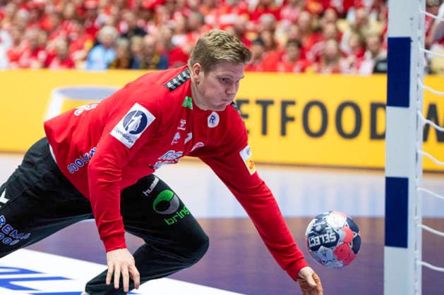 European Men s Handball Championship Germany Norway Norway s goalkeeper Robin Haug makes a save during the men s handball match between Germany and Norway in EHF Euro 2026 Group B at Jyske Bank Boxen in Herning, Saturday, January 24, 2026 Photo Bo Amstrup Ritzau Scanpix , Herning Denmark Mors  Copyright: BoxAmrstrupx xRitzauxScanpix BoxAmstrupx spdk20260124-211513-L