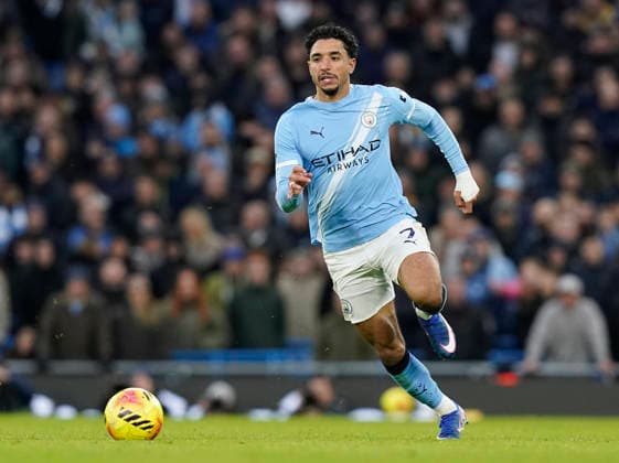 Manchester, England, 24th January 2026. Omar Marmoush of Manchester City during the Manchester City vs Wolverhampton Wanderers Premier League match at the Etihad Stadium, Manchester. Picture credit should read: Andrew Yates Sportimage EDITORIAL USE ONLY. No use with unauthorised audio, video, data, fixture lists, club league logos or live services. Online in-match use limited to 120 images, no video emulation. No use in betting, games or single club league player publications. SPI_066_AY_MAN_CITY_WOLVES SPI-4473-0065