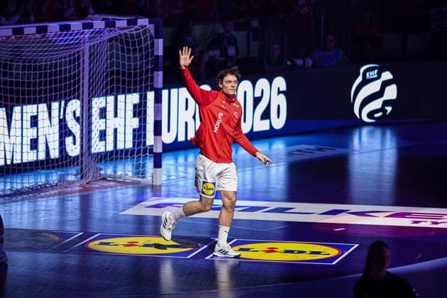 3Kirkelokke, Niclas in action Match between SPAIN VS DENMARK valid for Men s EHF EURO 2026 at Jyske Bank Boxen in Herning on 24 January 2026. Herning Jyske Bank Boxen Herning Denmark Copyright: xIMAGOx xPRIMExSPORTSxIMAGESx xANGELOxMOREIRAx