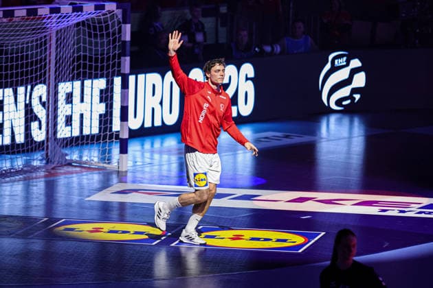 3Kirkelokke, Niclas in action Match between SPAIN VS DENMARK valid for Men s EHF EURO 2026 at Jyske Bank Boxen in Herning on 24 January 2026. Herning Jyske Bank Boxen Herning Denmark Copyright: xIMAGOx xPRIMExSPORTSxIMAGESx xANGELOxMOREIRAx