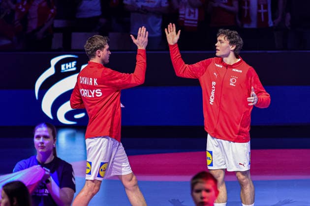 3Kirkelokke, Niclas AND in action Match between SPAIN VS DENMARK valid for Men s EHF EURO 2026 at Jyske Bank Boxen in Herning on 24 January 2026. Herning Jyske Bank Boxen Herning Denmark Copyright: xIMAGOx xPRIMExSPORTSxIMAGESx xANGELOxMOREIRAx