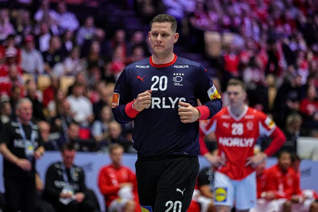 20Moller, Kevin in action Match between SPAIN VS DENMARK valid for Men s EHF EURO 2026 at Jyske Bank Boxen in Herning on 24 January 2026. Herning Jyske Bank Boxen Herning Denmark Copyright: xIMAGOx xPRIMExSPORTSxIMAGESx xANGELOxMOREIRAx