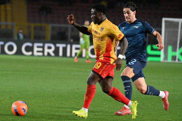 Banda Lameck (Us Lecce) A Matteo Cancellieri (SS Lazio) during US Lecce vs SS Lazio, Italian soccer Serie A match in Lecce, Italy, January 24 2026  Copyright: xPasqualexGolia IPAxSportx xipa-agency.netx xx IPA_70515290 IPA_Agency_IPA70515290