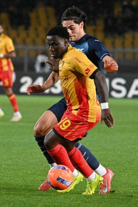 Banda Lameck (Us Lecce) A Matteo Cancellieri (SS Lazio) during US Lecce vs SS Lazio, Italian soccer Serie A match in Lecce, Italy, January 24 2026  Copyright: xPasqualexGolia IPAxSportx xipa-agency.netx xx IPA_70515309 IPA_Agency_IPA70515309