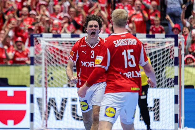 3Kirkelokke, Niclas in action Match between SPAIN VS DENMARK valid for Men s EHF EURO 2026 at Jyske Bank Boxen in Herning on 24 January 2026. Herning Jyske Bank Boxen Herning Denmark Copyright: xIMAGOx xPRIMExSPORTSxIMAGESx xANGELOxMOREIRAx