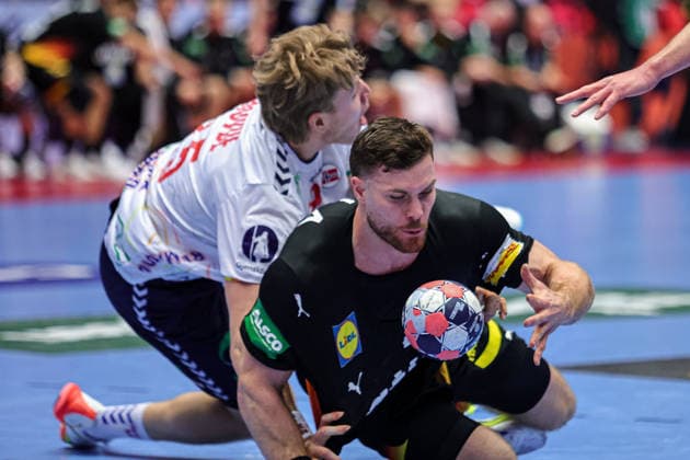 4Golla, Johannes in action Match between NORWAY VS GERMANY valid for Men s EHF EURO 2026 at Jyske Bank Boxen in Herning on 24 January 2026. Herning Jyske Bank Boxen Herning Denmark Copyright: xIMAGOx xPRIMExSPORTSxIMAGESx xANGELOxMOREIRAx