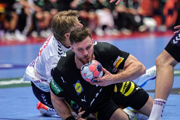 4Golla, Johannes in action Match between NORWAY VS GERMANY valid for Men s EHF EURO 2026 at Jyske Bank Boxen in Herning on 24 January 2026. Herning Jyske Bank Boxen Herning Denmark Copyright: xIMAGOx xPRIMExSPORTSxIMAGESx xANGELOxMOREIRAx
