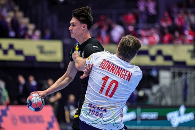 5Schluroff, Miro in action Match between NORWAY VS GERMANY valid for Men s EHF EURO 2026 at Jyske Bank Boxen in Herning on 24 January 2026. Herning Jyske Bank Boxen Herning Denmark Copyright: xIMAGOx xPRIMExSPORTSxIMAGESx xANGELOxMOREIRAx