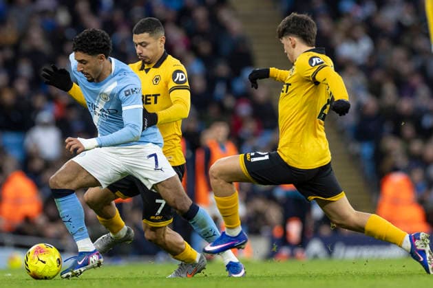 Manchester City v Wolverhampton Wanderers - Premier League Omar Marmoush 7 of Manchester City F.C. during the Premier League match between Manchester City and Wolverhampton Wanderers at the Etihad Stadium in Manchester, on January 24, 2026. Manchester Manchester United, ManU Kingdom  Copyright: xMIxNewsx originalFilename:fletcher-manchest260124_npfdg.jpg