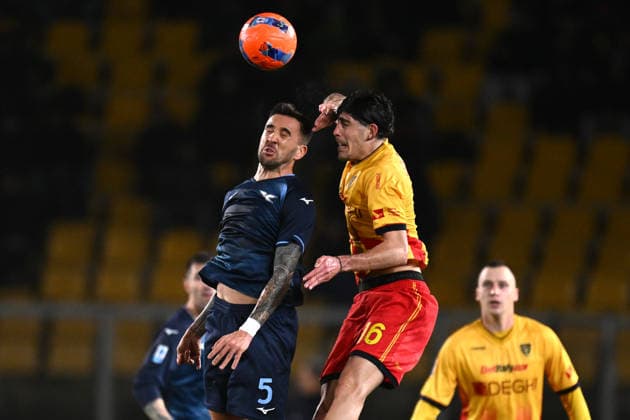 Ci Lecce 24 01 2026 - campionato di calcio serie A Lecce-Lazio foto Carmelo Imbesi Image nella foto: Matias Vecino-Omri Gandelman 
