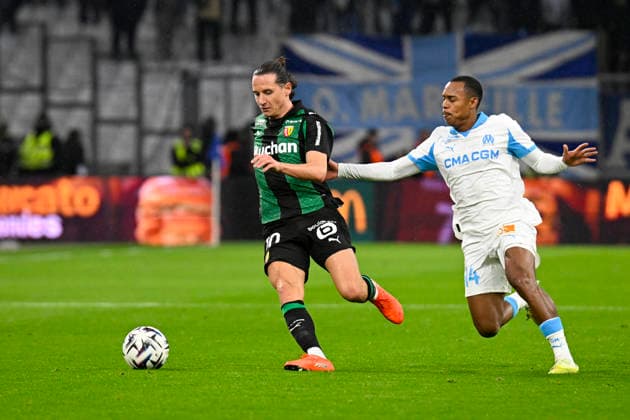 FOOTBALL : Olympique de Marseille VS RC Lens - Ligue 1 McDonald s - 24 01 2026 Florian Thauvin (RC Lens) - Ligue 1 McDonald s match between Olympique de Marseille and Racing Club de Lens on January 24, 2026 at the Orange Velodrome Stadium in Marseille. MarseilleFrance  Copyright: xWilliamxCannarellax