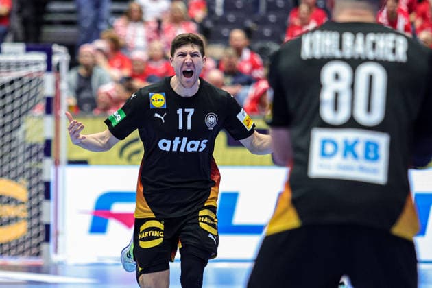 17Zerbe, Lukas in action Match between NORWAY VS GERMANY valid for Men s EHF EURO 2026 at Jyske Bank Boxen in Herning on 24 January 2026. Herning Jyske Bank Boxen Herning Denmark Copyright: xIMAGOx xPRIMExSPORTSxIMAGESx xANGELOxMOREIRAx
