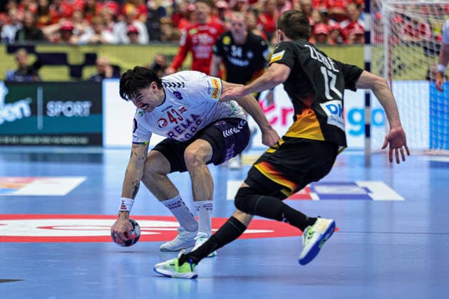 43Lyse, Simen in action Match between NORWAY VS GERMANY valid for Men s EHF EURO 2026 at Jyske Bank Boxen in Herning on 24 January 2026. Herning Jyske Bank Boxen Herning Denmark Copyright: xIMAGOx xPRIMExSPORTSxIMAGESx xANGELOxMOREIRAx