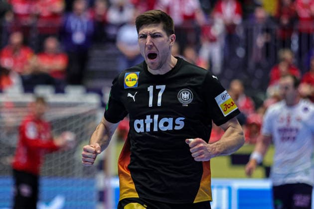 17Zerbe, Lukas in action Match between NORWAY VS GERMANY valid for Men s EHF EURO 2026 at Jyske Bank Boxen in Herning on 24 January 2026. Herning Jyske Bank Boxen Herning Denmark Copyright: xIMAGOx xPRIMExSPORTSxIMAGESx xANGELOxMOREIRAx