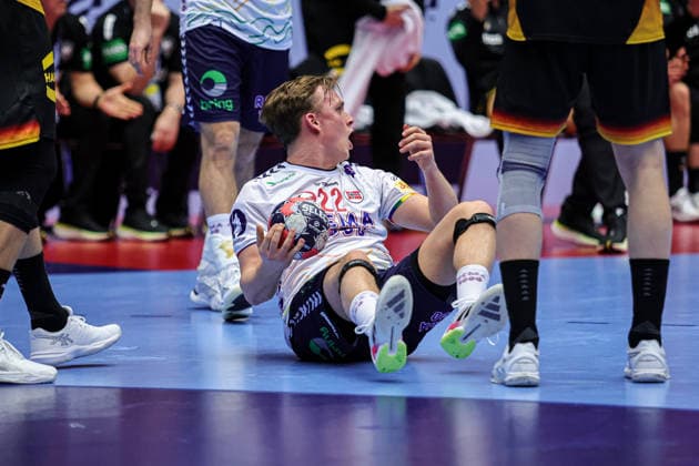 22Grondahl, Tobias in action Match between NORWAY VS GERMANY valid for Men s EHF EURO 2026 at Jyske Bank Boxen in Herning on 24 January 2026. Herning Jyske Bank Boxen Herning Denmark Copyright: xIMAGOx xPRIMExSPORTSxIMAGESx xANGELOxMOREIRAx