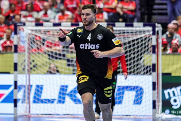 4Golla, Johannes in action Match between NORWAY VS GERMANY valid for Men s EHF EURO 2026 at Jyske Bank Boxen in Herning on 24 January 2026. Herning Jyske Bank Boxen Herning Denmark Copyright: xIMAGOx xPRIMExSPORTSxIMAGESx xANGELOxMOREIRAx