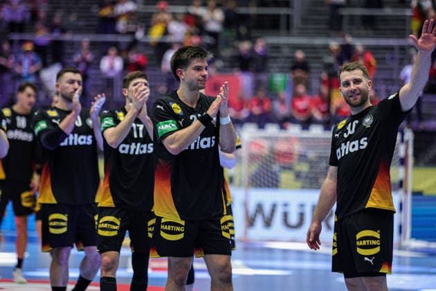 GERMANY TEAM AFTER THE Match between NORWAY VS GERMANY valid for Men s EHF EURO 2026 at Jyske Bank Boxen in Herning on 24 January 2026. Herning Jyske Bank Boxen Herning Denmark Copyright: xIMAGOx xPRIMExSPORTSxIMAGESx xANGELOxMOREIRAx
