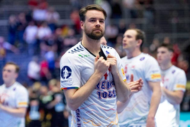 Men s European Handball Championship Germany Norway Disappointment for Norway s Simen Schoenningsen after the defeat in the men s handball match between Germany and Norway in the EHF Euro 2026 group B at Jyske Bank Boxen in Herning, Saturday, January 24, 2026 Photo Bo Amstrup Ritzau Scanpix , Herning Denmark Mors  Copyright: BoxAmrstrupx xRitzauxScanpix BoxAmstrupx spdk20260124-221852-L