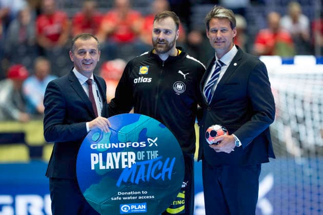 European Men s Handball Championship Germany Norway Germany s goalkeeper Andreas Wolff is named player of the match after the men s handball game between Germany and Norway in EHF Euro 2026 Group B at Jyske Bank Boxen in Herning, Saturday, January 24, 2026 Photo Bo Amstrup Ritzau Scanpix , Herning Denmark Mors  Copyright: BoxAmrstrupx xRitzauxScanpix BoxAmstrupx spdk20260124-221933-L