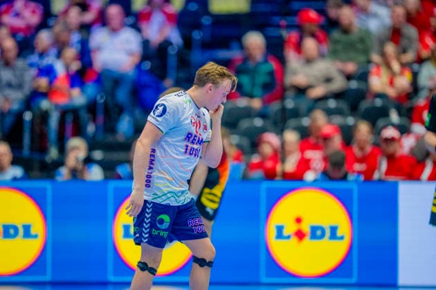 Handball European Championship 2026 Germany Norway Herning, Denmark 20260124 Tobias Grondahl during the European Championship handball match between Germany and Norway in the Boxen arena in Herning Photo Stian Lysberg Solum NTB Herning Denmark EDITORIAL USE ONLY RESTRICTED USE FOR BETTING COMPANIES  Copyright: xStianxLysbergxSolumx xNTBx