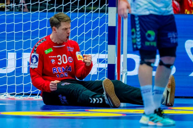 Handball European Championship 2026 Germany Norway Herning, Denmark 20260124 Torbjorn Bergerud during the European Championship handball match between Germany and Norway at the Boxen arena in Herning Photo Stian Lysberg Solum NTB Herning Denmark EDITORIAL USE ONLY RESTRICTED USE FOR BETTING COMPANIES  Copyright: xStianxLysbergxSolumx xNTBx
