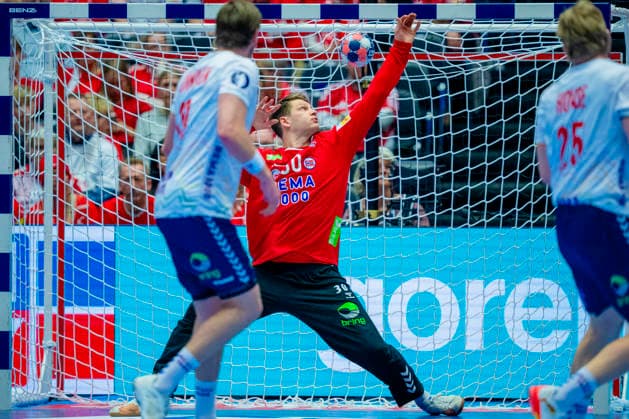 Handball European Championship 2026 Germany Norway Herning, Denmark 20260124 Torbjorn Bergerud during the European Championship handball match between Germany and Norway at the Boxen arena in Herning Photo Stian Lysberg Solum NTB Herning Denmark EDITORIAL USE ONLY RESTRICTED USE FOR BETTING COMPANIES  Copyright: xStianxLysbergxSolumx xNTBx