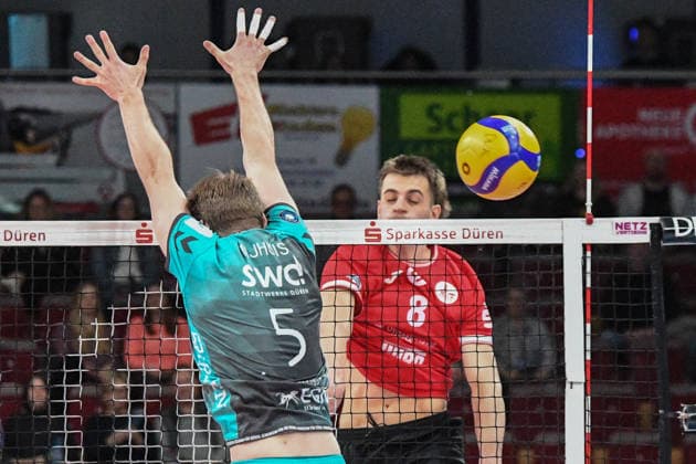 Volleyball, VBL, SWD Powervolleys Düren - SV Warnemünde