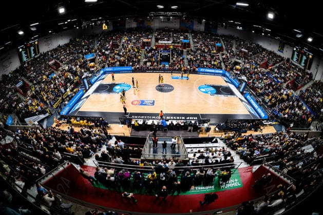 Ludwigsburg, BBL 25 26 MHP Riesen Ludwigsburg vs Basketball Loewen Braunschweig Overview, Arena, Venue, Spectators Ludwigsburg MHP Arena Baden Württemberg Germany