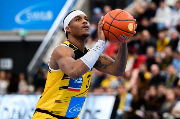 Ludwigsburg, BBL 25 26 MHP Riesen Ludwigsburg vs Basketball Loewen Braunschweig Stefan Smith Ludwigsburg Ludwigsburg MHP Arena Baden Württemberg Germany