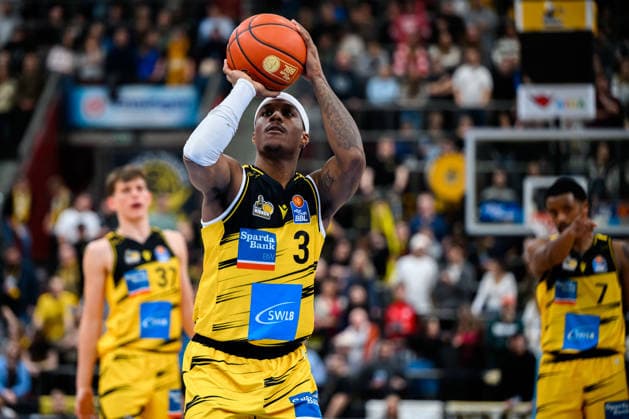 Ludwigsburg, BBL 25 26 MHP Riesen Ludwigsburg vs Basketball Loewen Braunschweig Stefan Smith Ludwigsburg Ludwigsburg MHP Arena Baden Württemberg Germany