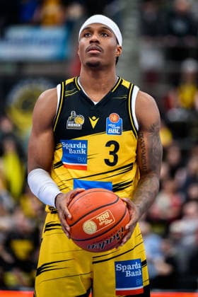 Ludwigsburg, BBL 25 26 MHP Riesen Ludwigsburg vs Basketball Loewen Braunschweig Stefan Smith Ludwigsburg Ludwigsburg MHP Arena Baden Württemberg Germany
