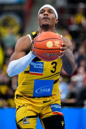 Ludwigsburg, BBL 25 26 MHP Riesen Ludwigsburg vs Basketball Loewen Braunschweig Stefan Smith Ludwigsburg Ludwigsburg MHP Arena Baden Württemberg Germany