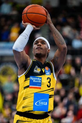 Ludwigsburg, BBL 25 26 MHP Riesen Ludwigsburg vs Basketball Loewen Braunschweig Stefan Smith Ludwigsburg Ludwigsburg MHP Arena Baden Württemberg Germany