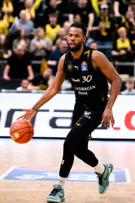 Ludwigsburg, BBL 25 26 MHP Riesen Ludwigsburg vs Basketball Loewen Braunschweig Chip Flanigan Braunschweig Ludwigsburg MHP Arena Baden Württemberg Germany