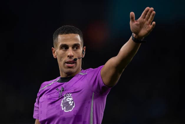 Manchester City v Wolverhampton Wanderers - Premier League MANCHESTER, ENGLAND - JANUARY 24: Referee Farai Hallam during the Premier League match between Manchester City and Wolverhampton Wanderers at Etihad Stadium on January 24, 2026 in Manchester, England. Farai Hallam Manchester Etihad Stadium England United Kingdom Copyright: xVisionhausx 776340582