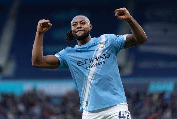 Manchester City v Wolverhampton Wanderers - Premier League MANCHESTER, ENGLAND - JANUARY 24: Antoine Semenyo of Manchester City during the Premier League match between Manchester City and Wolverhampton Wanderers at Etihad Stadium on January 24, 2026 in Manchester, England. Antoine Semenyo Manchester Etihad Stadium England United Kingdom Copyright: xVisionhausx 776340582